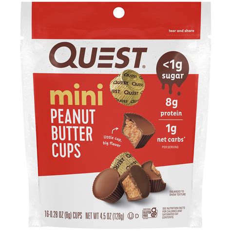 Quest Mini Peanut Butter Cups Low Carb High Protein Count