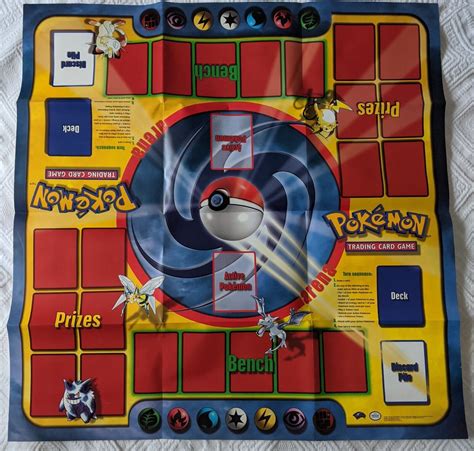 Vintage Original Pokemon Play Mat Base Set Trading Card Game Ebay