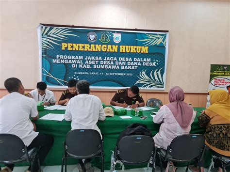 Kejari Ksb Evaluasi Program Jaksa Jaga Desa Kabar Sumbawa