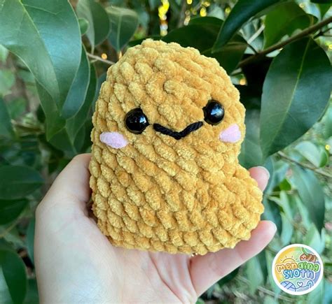 Chicken Nugget Plushie Crochet Nugget Handmade Toy - Etsy