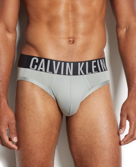 Calvin Klein Mens Intense Power Hip Briefs In Gray For Men Lyst