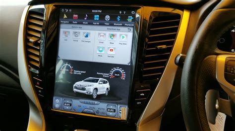 Multimedia Android Tesla Model For Mitsubishi Pajero Sport Ckd Youtube