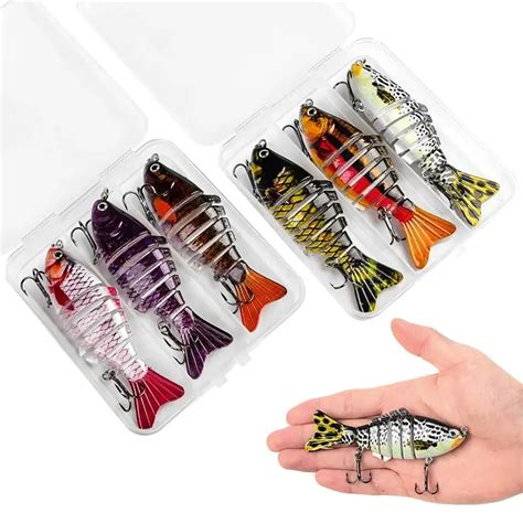 Pcs Box Fishing Wobbler Lifelike Segment Swimbait Crankbait Hard