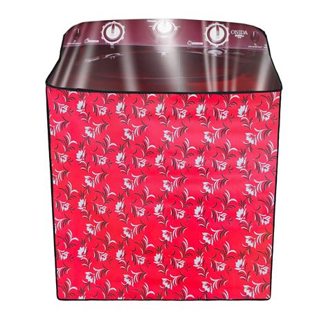 JM Homefurnishings Printed And Top Transparent Washing Machine Cover