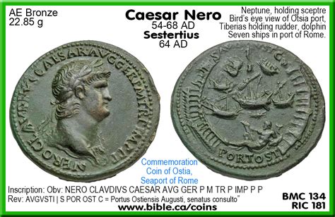 Roman Empire Caesar and Emperor Tiberius tribute Coins of Jesus and the Bible