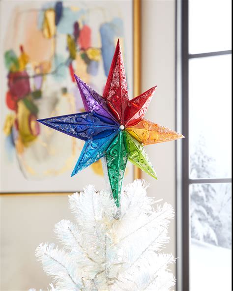 Christopher Radko Rainbow Stellar Finial Neiman Marcus Best Christmas