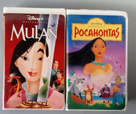 Set Di 3 Nuove Vhs Disney Mulan Pocahontas And Pocahontas Ii Eur 1757