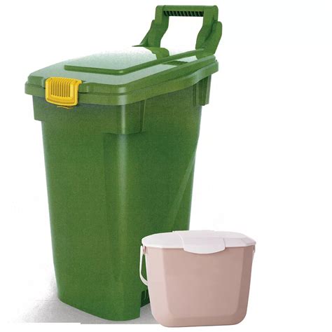 Enviro World 60 L Curbside Organics Bin With Kitchen Organics Bin The