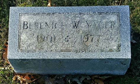 Berenice R Walter Yager 1901 1977 Find A Grave Memorial