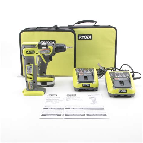 Ryobi Cordless Drill and Auto Hammer with Lithium Batteries and ...