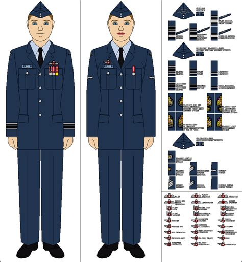 Royal Canadian Air Force - Uniform base by Tenue-de-canada on DeviantArt