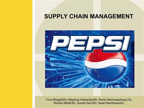 35492024 Supply Chain Management Pepsi Ppt