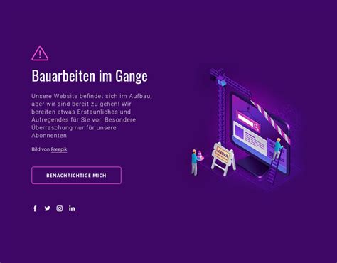 Website Im Aufbau Html Vorlage Von Nicepage