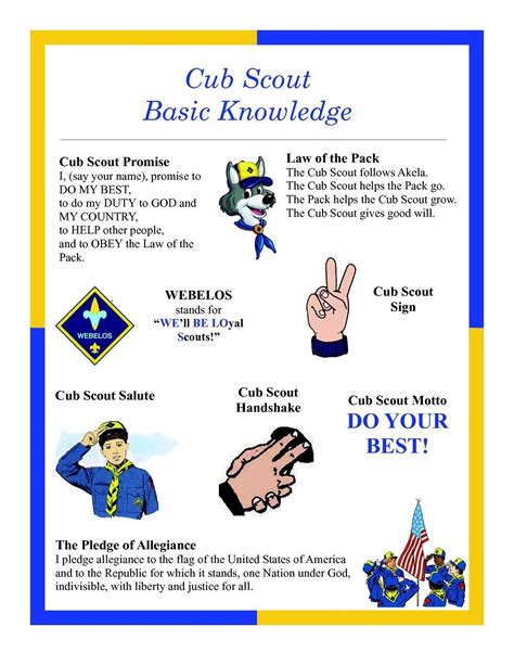 Cub Scout Printables Free