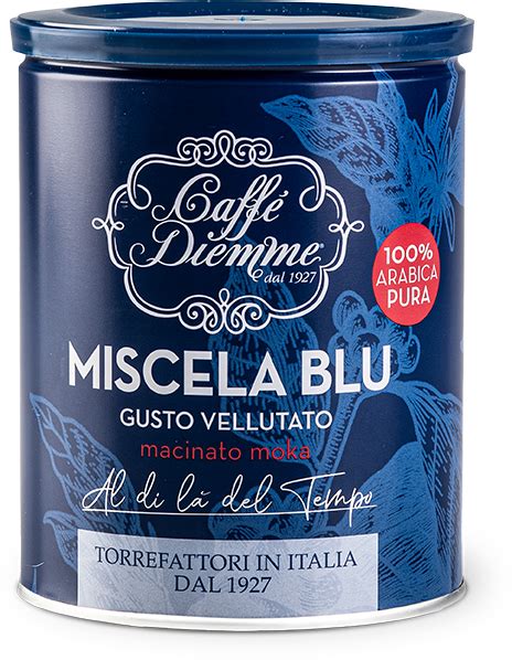 Diemme Miscela Blu Espresso 100% Arabica őrölt kávé fémdobozban 250g ...