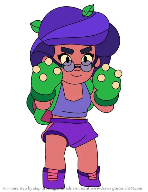 Learn How To Draw Rosa From Brawl Stars Brawl Stars Step By Step