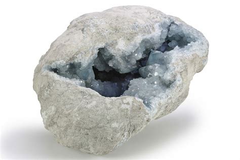 Large Celestine Celestite Geode Lbs Madagascar