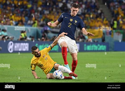 Benjamin Pavard Fra Action Duels Versus Aziz Behich Aus Match 5