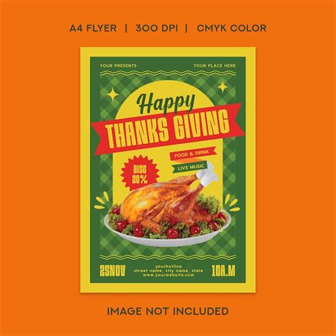 Premium Vector Thanksgiving Party Flyer