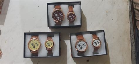 Leather Couple Watch Set At Rs 160set In Rajkot Id 26762080588