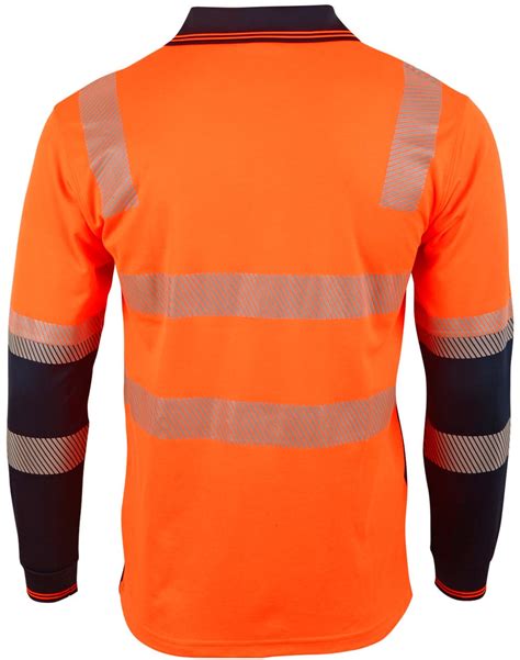 Custom Long Sleeve Hi Vis Polos Unisex Truedry Online Perth Australia