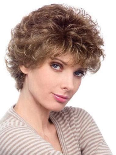 Fashionable Auburn Curly Short Classic Wigs Raquel Welch Classic Cut Wig