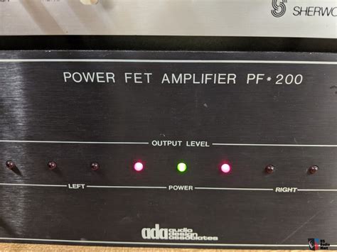 Audio Design Associates Pf Amplifier Ada Photo Us Audio Mart