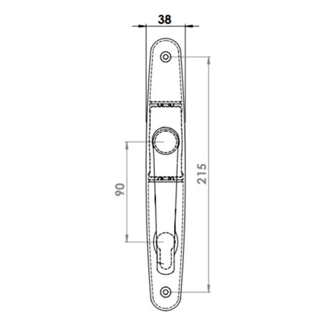 Door Handle Al Ibiza Wc Type Deluxe Windoform