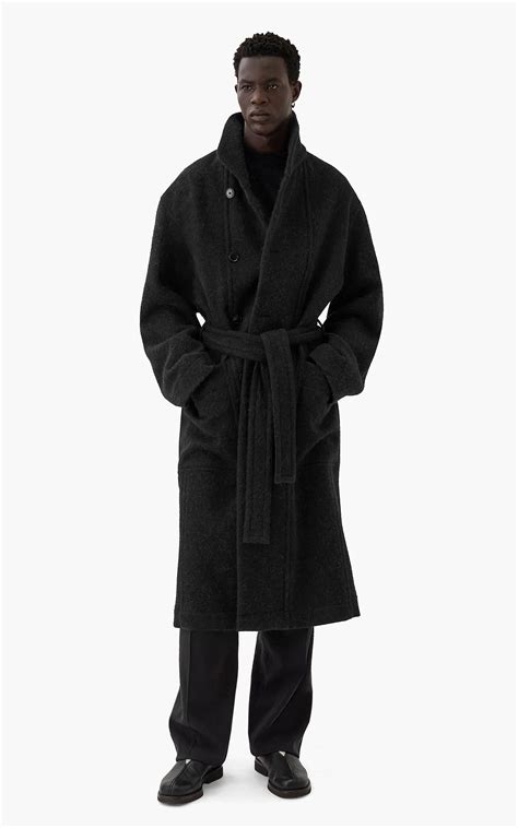 Lemaire Bathrobe Coat Black Cultizm