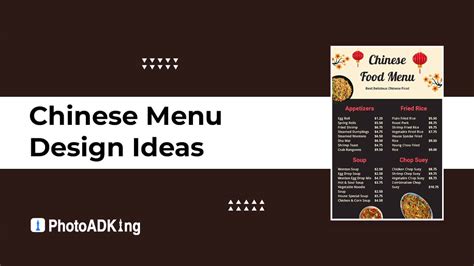 Chinese Menu Design Ideas Examples And Samples