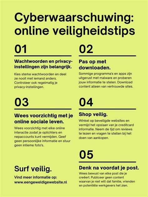 Gratis Printbare Veiligheidsposter Sjablonen Canva