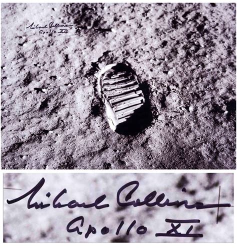 Lot Detail Michael Collins Signed 20 X 16 Photo Of Buzz Aldrin S