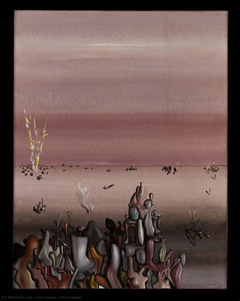 Paintings Reproductions The Hostages 1934 By Yves Tanguy Inspired By