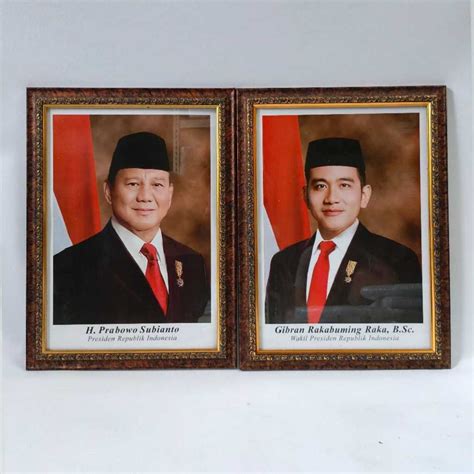 Jual PIGURA 10RS (25X35) CETAK GAMBAR PRESIDEN DAN WAKIL PAK PRABOWO DAN GIBRAN TERBARU 2024 ...