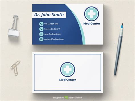 Free Printable Medical Business Cards