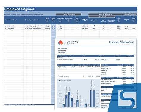 Payroll system excel template - lenaglo