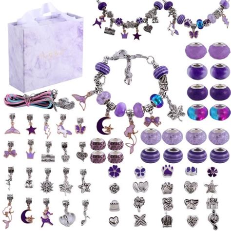 Cadeau Fille 5 13 Ans Enfant Jouet Bijoux DIY Charms Bracelet Kit