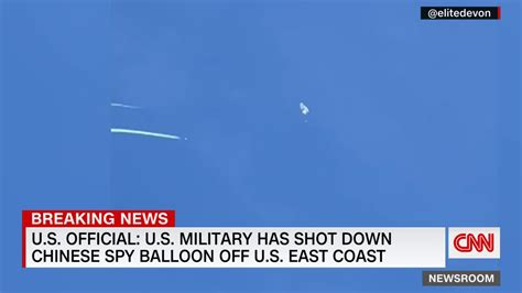 February 4 2023 Us Shoots Down Chinese Spy Balloon Off East Coast