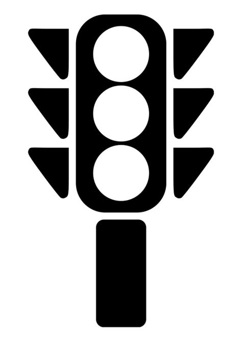 Traffic Light Coloring Page Clipart Best