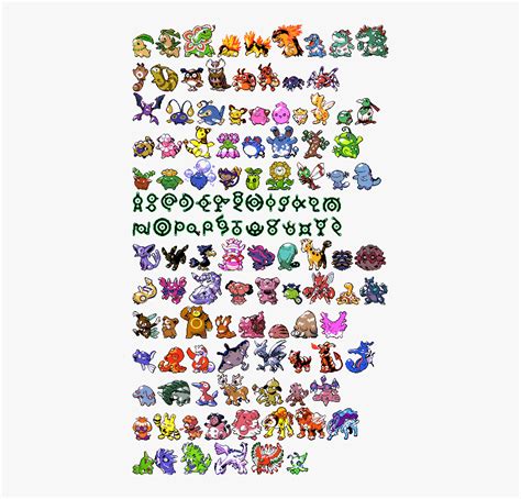 Pokemon Gold Pokemon Sprites, HD Png Download , Transparent Png Image ...