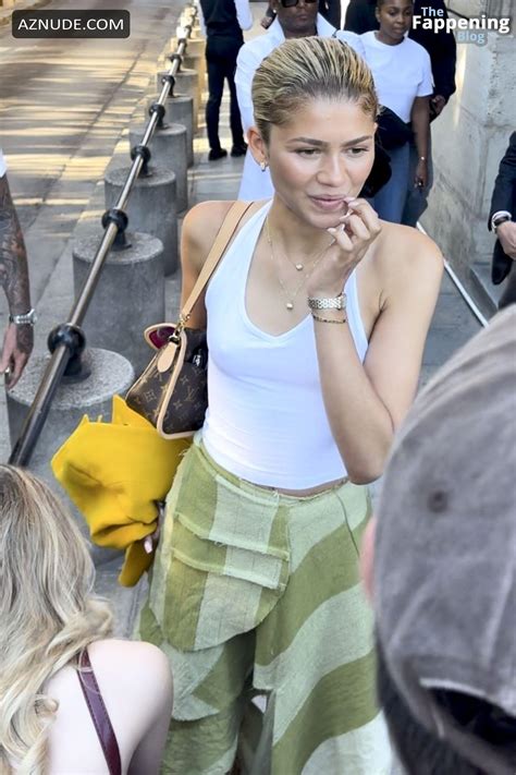 Zendaya Sexy Shows Off Her Hot Pokes In Paris AZNude