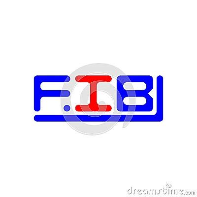 FIB Letter Logo Creative Design With Vector Graphic, FIB Simple And ...