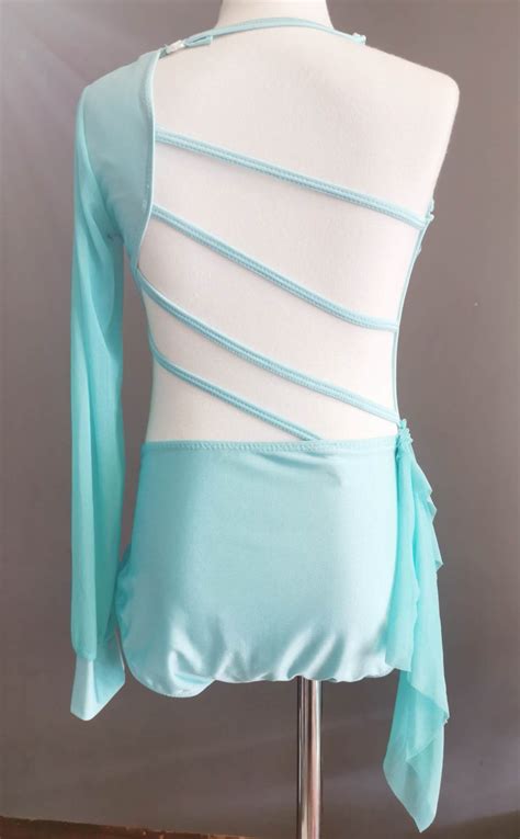 Costume base Stunning Blue Lyrical dance costume base, Children size 8 ...
