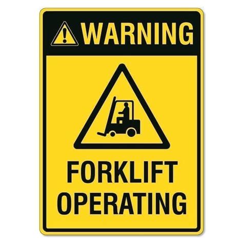 Forklift Warning Signs