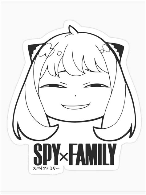 Anyas Heh Face Anya Smug Face Sticker For Sale By Animaniaa