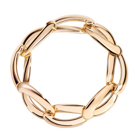 Vhernier Yellow Gold Olimpia Link Bracelet N Br Borsheims