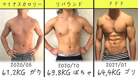 リバウンドしないダイエット成功の法則を教えます【8ヶ月の肉体改造終了】 Youtube