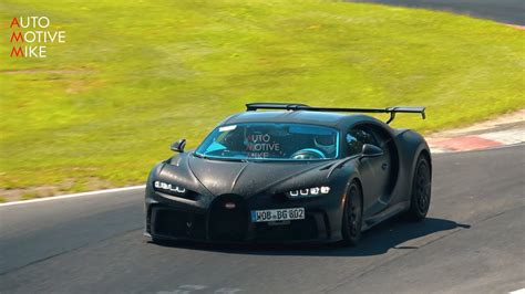 2021 Bugatti Chiron Pur Sport Testing Hard At The NÜrburgring Youtube