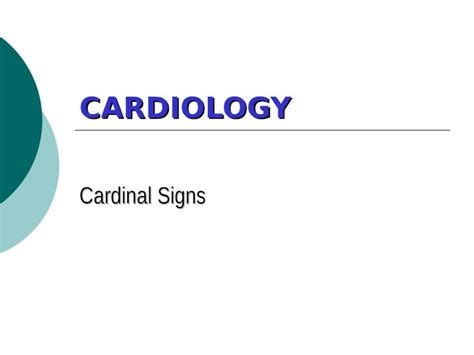 PPT CARDIOLOGY Cardinal Signs 2 DYSPNEA Cardio Pulmonary