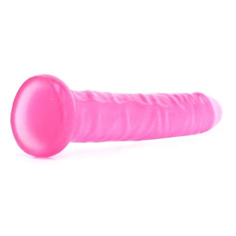 Adam Eve Pink Jelly Slim Dildo Sex Toys At Adult Empire